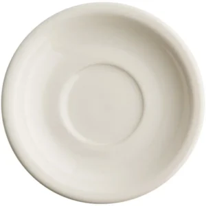 PLATO PARA TAZA DE 13.97 CMS MARCA ECOR COLOR HUESO (CAJA CON 36 PIEZAS)