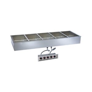 Mesa Caliente Para Empotrar Capacidad 5 Insertos Enteros de 4 Pg de Profundidad de 120V Modelo 500-HW/D4 Alto-Shaam