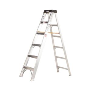 Escalera de tijera de aluminio Bauer Corporation 20106 Serie 201 Tipo 1A de 6 pies Capacidad de 300 lb