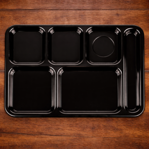 CHAROLA DE 6 COMPARTIMENTOS MARCA GET MODELO TR151BK / 10 x 15 1/2 pg, 24 pzas
