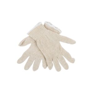 GUANTES DE TRABAJO CORDOVA DE POLIESTER/ALGODON NATURAL ECONOMICO, APTOS PARA ALIMENTOS TALLA GRANDE (PRECIO POR 120 PIEZAS)
