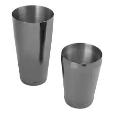 COCTELERA TIPO BOSTON M37009BK DE 28 oz. Y 18 oz. COLOR NEGRO METALICO