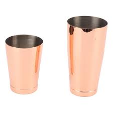 COCTELERA TIPO BOSTON M37009CP DE 28 oz. Y 18 oz. COLOR COBRE BRILLANTE