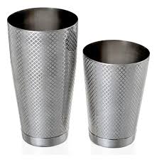 COCTELERA TIPO BOSTON M37082 DE 28 oz. Y 18 oz. TERMINADO ACERO CON CELOSIA