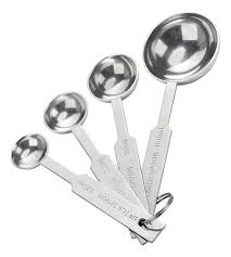 CUCHARAS MEDIDORAS 4 PZAS PESADAS ACERO INOXIDABLE CHOICE