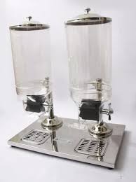 DISPENSADOR DE CEREAL DOBLE 8 LITROS C/U CON BASE