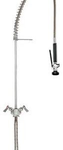 LLAVE DE PRELAVADO A PISO 1.15 GPM B-0113-B CON BASE SENCILLA, MANGUERA DE 44 PG MARCA T&S