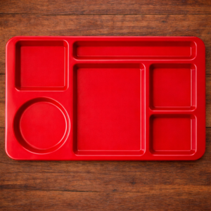 CHAROLA DE 6 COMPARTIMENTOS MARCA Cambro MODELO 915CWRD/ 9 x 15pg , 24 pzas