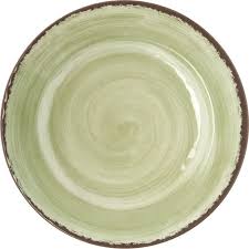 Plato Trinche de 9 Pg Jade y Borde Cafe Mingle 5400746 Carlisle (Precio por 12 piezas)
