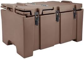 CAJA TERMICA 100MPC131 CAMCARRIER CON TAPA HERMETICA PARA INSERTO DE 8PG DE PROFUNDIDAD COLOR CAFE