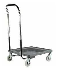 CARRO PARA RACKS DE LAVADO CON AGARRADERA CROMADA NOBLE 21 X 21 X 7 1/2 X 43 1/2 pg
