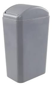 CONTENEDOR RECTANGULAR LAVEX 23 GAL CON BALANCIN COLOR GRIS