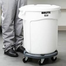 CONTENEDOR REDONDO ALMACENADOR DE GRANOS 20 GAL, BASE CON RUEDAS Y TAPA BRUTE RUBBERMAID