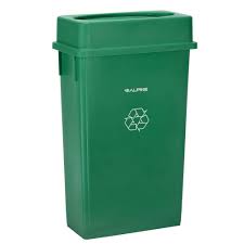 CONTENEDOR RECTANGULAR LAVEX 23 GAL CON TAPA COLOR VERDE