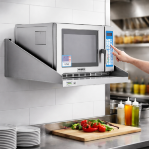 REPISA A PARED DE ACERO INOXIDABLE PARA HORNO DE MICROONDAS DE 24 x 18 PG