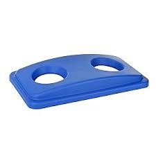 TAPA PARA CONTENEDOR 23 GAL RECTANGULAR DE RECICLAJE COLOR AZUL LAVEX