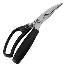 TIJERAS DE COCINA PARA AVES 4 PG ACERO INOX MANGO DE POLIPROPILENO MARCA CHOICE