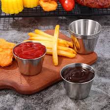 RAMEKIN 2.5 OZ ACERO INOX CONICO ALTO 4.44 X DIAM. INF 3.47 X DIAM. SUP 5.86 CM (PRECIO POR 12 PIEZAS) CHOICE