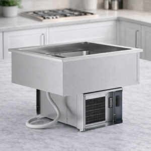 Mesa fria Refrigerada para Empotrar de dos insertos enteros con aislamiento 120V SDC-2A ServIt