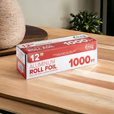 ROLLO DE ALUMINIO PARA EMPAQUE DE ALIMENTOS 30 CM X 300 MTS LARGO CAL.55 CHOICE (PRECIO POR 2 PIEZAS)