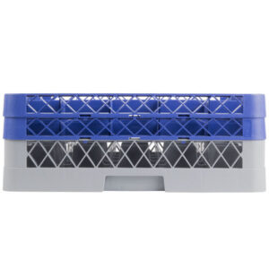Rack de 25-Compartimentos con 2 Extensiones Azules  (Medida del Compartimento: DIAMETRO MAXIMO 3 3/8 PG  ALTURA MAXIMA 6 PG)