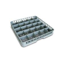 Rack Gris de 20-Compartimentos (Medida del Compartimento: DIAMETRO MAXIMO 3 9/16 PG  ALTURA MAXIMA 2 5/8 PG)