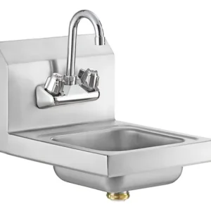 TARJA PARA LAVADO DE MANOS ACERO INOXIDABLE PARA PARED MEDIDA:15 X13 X 5 PG (INCLUYE CONTRA CANASTA Y LLAVE) REGENCY