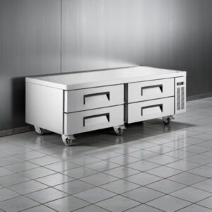 BASE REFRIGERADA CON 4 CAJONES CBE-72-HC MEDIDAS: 72 x 32 1/8 x 25 13/16 PG DE 115V MARCA AVANTCO