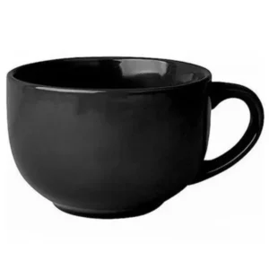 TAZA CAFE MATE NEGRO 7.75 OZ (PRECIO POR 12 PIEZAS)