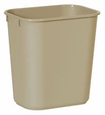 CONTENEDOR PAPELERO 26.5 LTS RUBBERMAID COLOR BEIGE