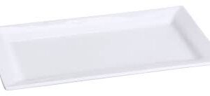 PLATON RECTANGULAR DE 53 X 33 CM MELAMINA BLANCA ML-111-W GET (PRECIO POR CAJA DE 3 PIEZAS)