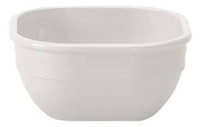 TAZON CUADRADO 9 OZ 10CW148 POLICARBONATO BLANCO CAMBRO (PRECIO POR CAJA 48 PIEZAS)