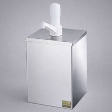 DISPENSADOR DE CONDIMENTOS SENCILLO 3.7 QT (3.50 LTS) SERVSENSE MEDIDAS: 7 1/2 X 7 1/2 X 15 11/16 PG BOMBA DE PLASTICO 1 OZ