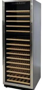 REFRIGERADOR PARA 165 BOTELLAS DE VINO 15.9 PIES CUBICOS MARCA AVA VALLEY MODELO WRC-165-DZ DE TEMPERATURA DUAL PUERTA DE CRISTAL MEDIDAS GENERALES: 23 1/2 X 26 3/4 X 70 11/16 PG