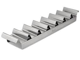 PORTA HOT DOGS DE 7 COMPARTIMENTOS 19 x 4 1/4  x 2 1/4 PG ACERO INOXIDABLE