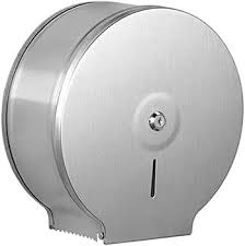 DISPENSADOR DE PAPEL EN ROLLO ACABADO EN ACERO INOXIDABLE 9 PG CON CERROJO LAVEX JANITORIAL