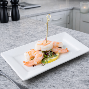 PLATO Rectangular DE 19.1x10.8 cms LINEA: Slate MARCA:World Tableware MOD:SL-33 (36 PIEZAS POR CAJA P/U)