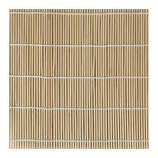 TAPETE PARA SUSHI 12 X 12 PG BAMBU NATURAL (PRECIO POR 12 PIEZAS)