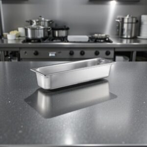 INSERTO DOS CUARTOS 4 PG ACERO INOXIDABLE CAL. 22 HALF SIZE LONG SUPER PAN V 30542 VOLLRATH