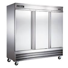 Congelador Avantco de Acero Inoxidable 3 Puertas Solidas 72 Pies 205 x 81 x 208 cm