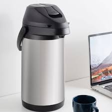 TERMO ACERO INOXIDABLE DE PALANCA NARANJA DECAF DE 4 LITROS MARCA ACOPA