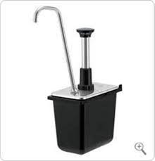 BOMBA DISPENSADORA DE CONDIMENTOS 1 OZ CONTENEDOR DE 1/9 DE 1.8 LTS