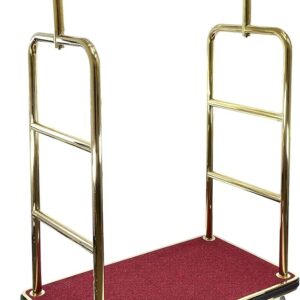 CARRO DE HOTEL PARA MALETAS ACERO INOXIDABLE 42 x 24 X 72 PG