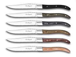 JUEGO SET DE CUCHILLOS PARA CARNE LOU LAGUIOLE (6 COLORES DIFERENTES)
