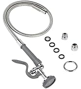 Valvula Rociadora Pre-Enjuague Con Manguera Flexible De Acero Inoxidable De 44" Marca: T&S Brass (codigos 510B107 y 5105HSE44)