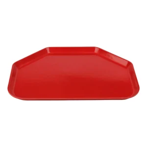 CHAROLA DE SERVICIO TRAPEZOIDAL FIBRA DE VIDRIO 14 9/16 x 19 1/2 PG (36.9 X 49.5 CM) COLOR ROJO CAMBRO (PRECIO POR 12 PIEZAS)