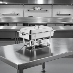 CHAFER ENTERO 8 QT MODELO 99850 ESTIBABLE TERMINADO CROMADO CHOICE