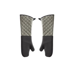 GUANTES PARA HORNO 24 PG DE ALTA TEMPERATURA MITAD NEOPRENO PARA MEJRO AGARRE COLOR VERDE HASTA 204 GRADOS CELCIUS (2 PIEZAS)