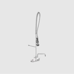 LLAVE DE PRELAVADO A PARED 1.15 GPM CON CENTROS BASE DE 8 PG Y GRIFO COMPLEMENTARIO 12 PG REGENCY