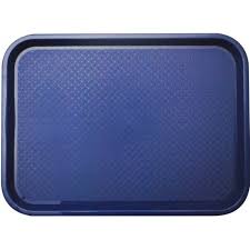 CHAROLA DE 14 X 18 PULGADAS COLOR AZUL MARINO POLIPROPILENO ANTIDERRAPANTE CAMBRO (PRECIO POR 12 PIEZAS)
